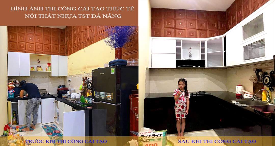 Cải tạo tủ bếp thực tế tại Đà Nẵng