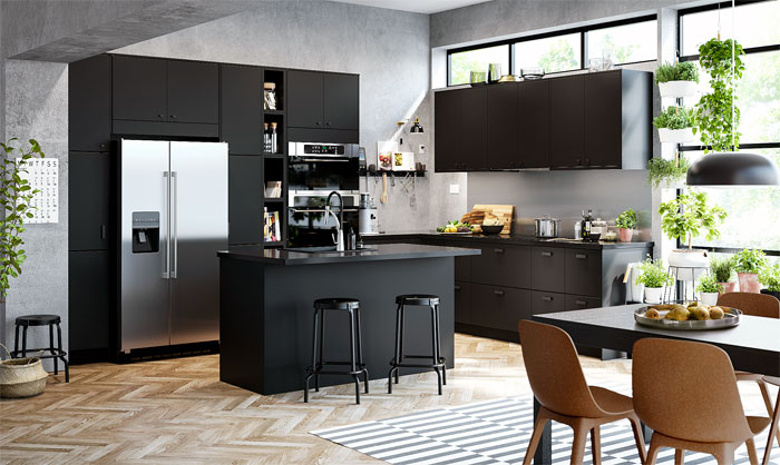 27+ mẫu thiết kế Tủ bếp màu đen