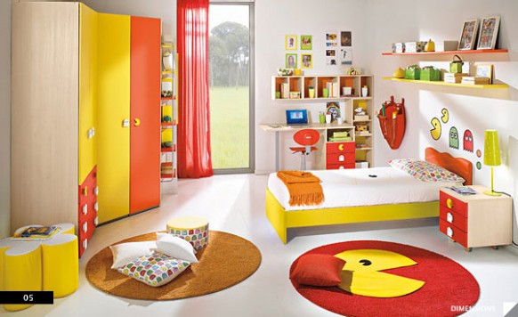 Mẫu11  ý tưởng thiết kế phòng ngủ đa màu sắc cho bé