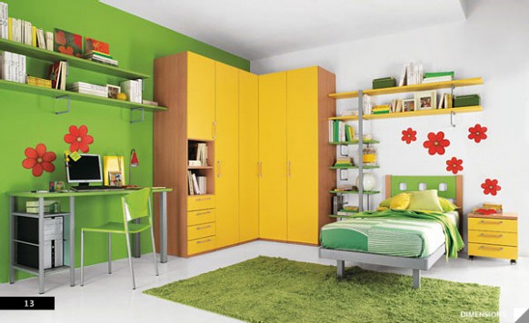 Mẫu 12 ý tưởng thiết kế phòng ngủ đẹp đa màu sắc cho bé