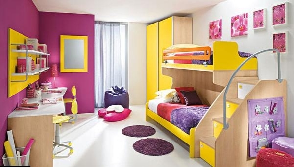 mẫu 3 ý tưởng thiết kế phòng ngủ đa màu sắc cho bé