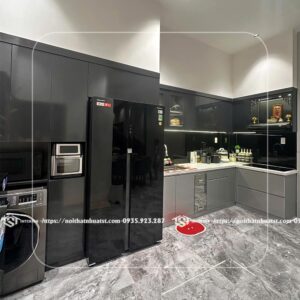 Tủ bếp nhựa chữ L TB28