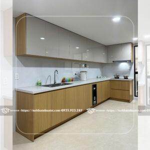 Tủ bếp nhựa chữ L TB29