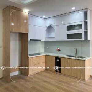 Tủ bếp nhựa chữ L TB32