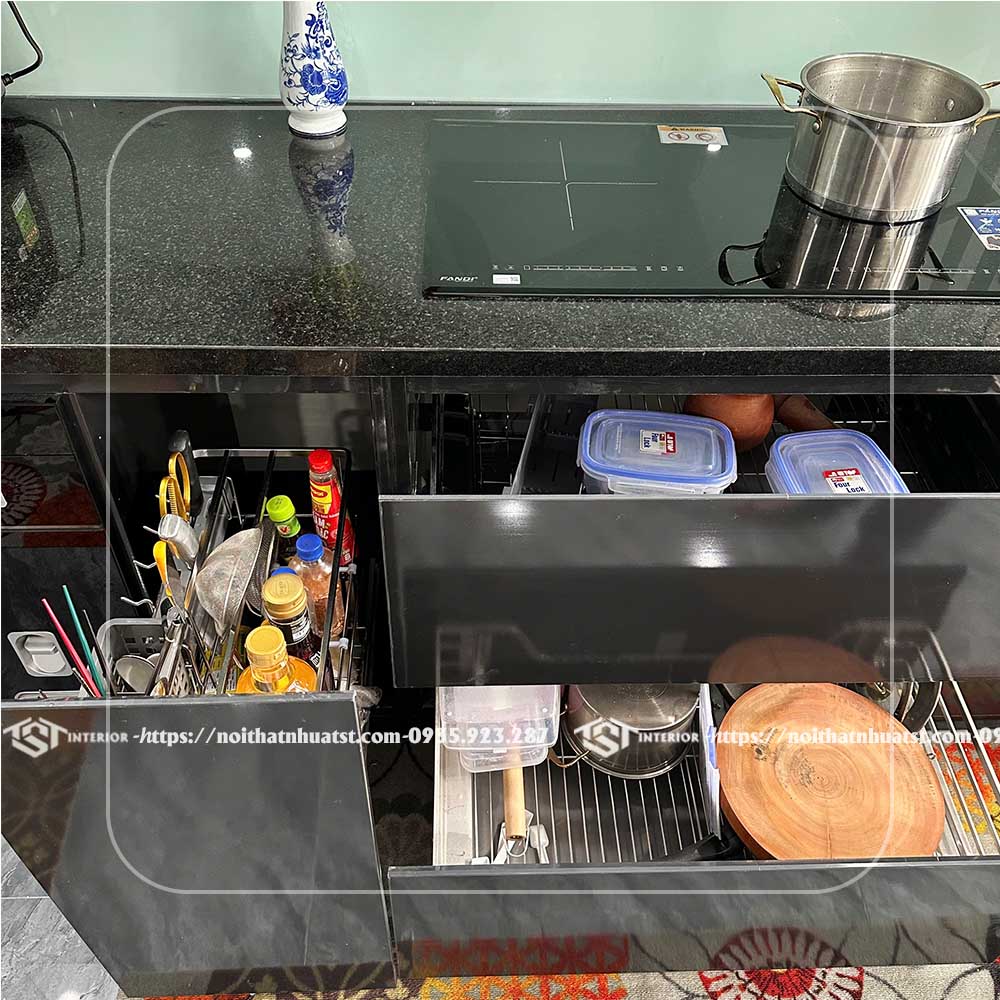 Tu bep nhua chu L TB33 chat luong Tu bep nhua chu L TB33 chat luong