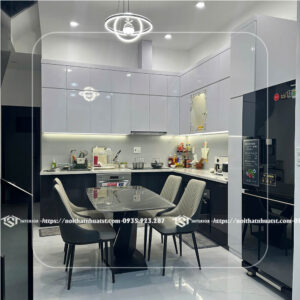 Tủ bếp nhựa chữ L TB34